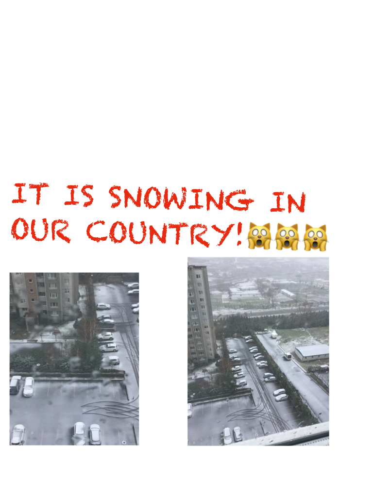 IT IS SNOWING IN OUR COUNTRY!🙀🙀🙀