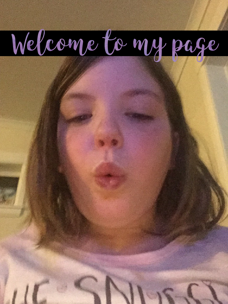 Welcome to my page 