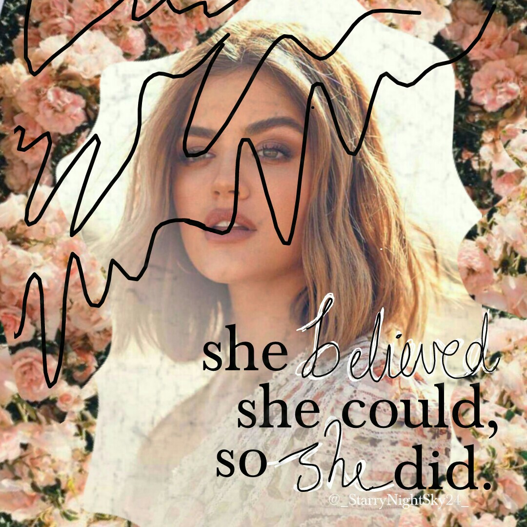 💕somehow this is inspired by @sparklegem....ik its nothing near their style, but i kinda like it. 😊💕
💕~23•5•18~💕
Also who LOVES Lucy Hale??❤❤❤
