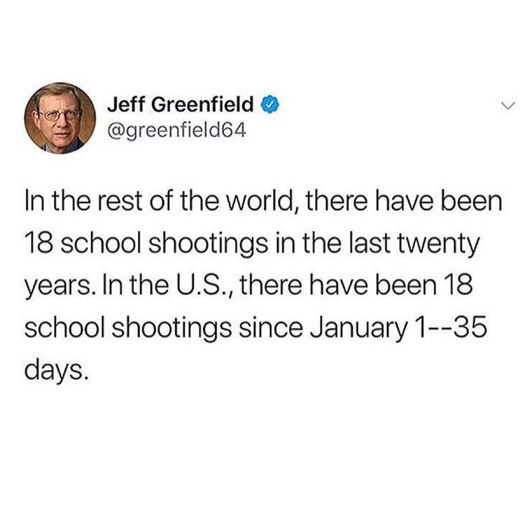 I feel so bad for the shooting in parkland 
