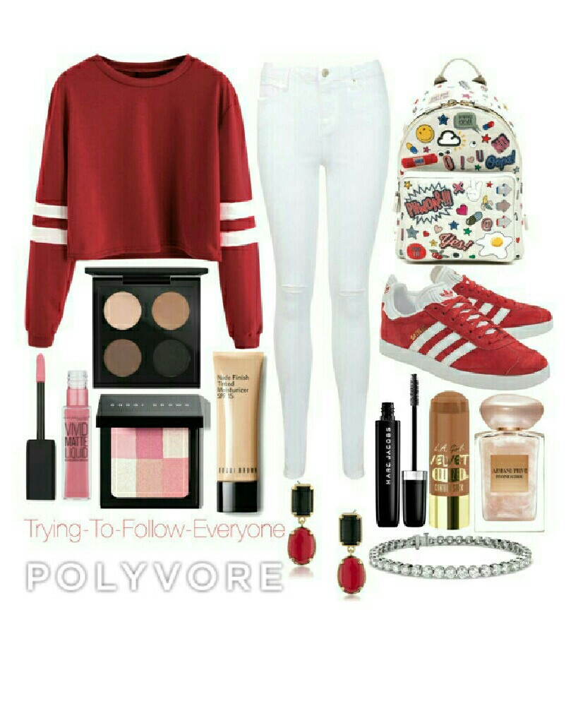 😊Tappy Here😊
Casual cherry look. Sorry if my outfits are blurry. I use Polyvore. It's not the best quality. Anyway happy Guy Fawkes Day everyone! It is also my great granda's birthday today, he passed away before I could meet him.