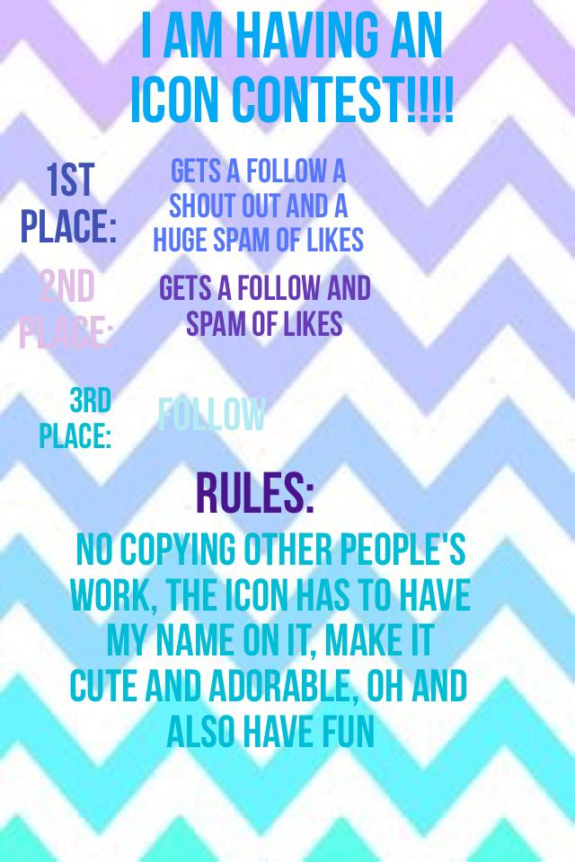 Plz make it nice I need a cute new icon btw 1st place gets something else if they win
-❤️Ari 