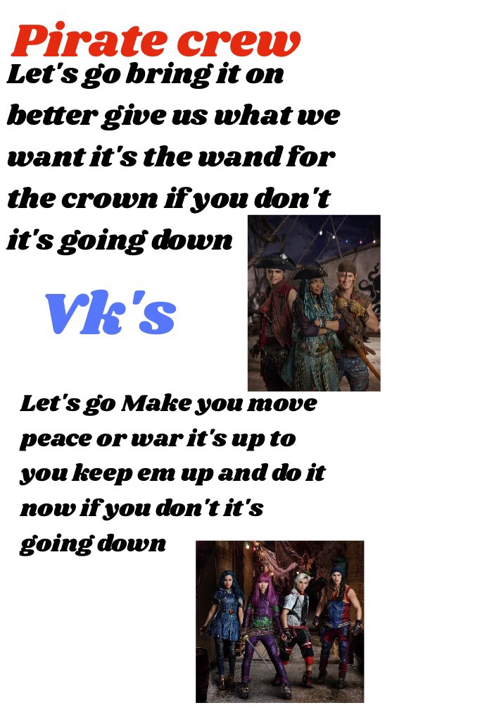 A bit of ' Its going down ' from descendants 2