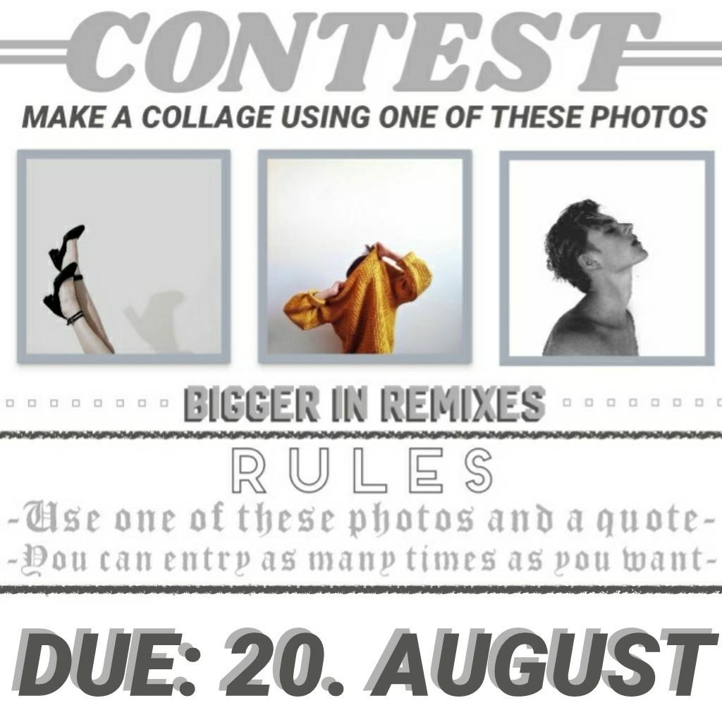 Another contest! Please join! remember about other contest