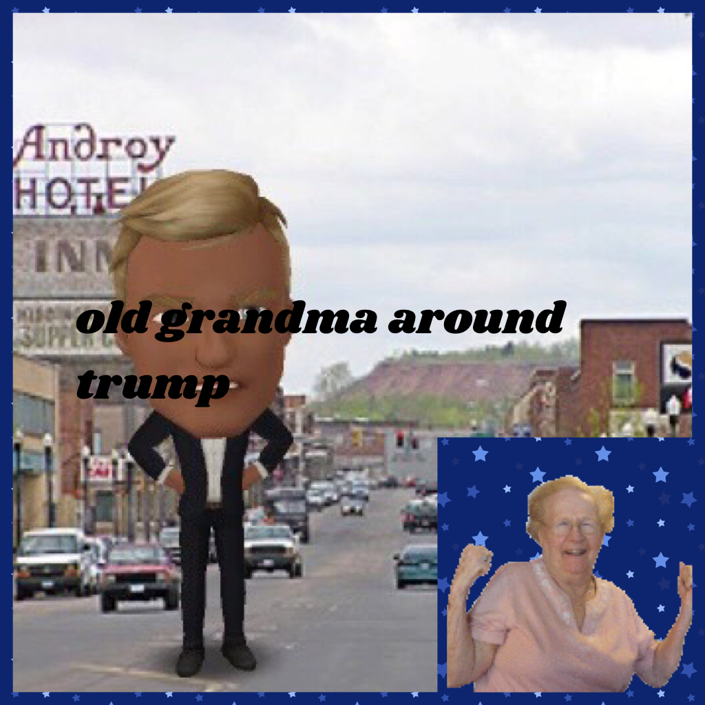 old grandma around trump 
