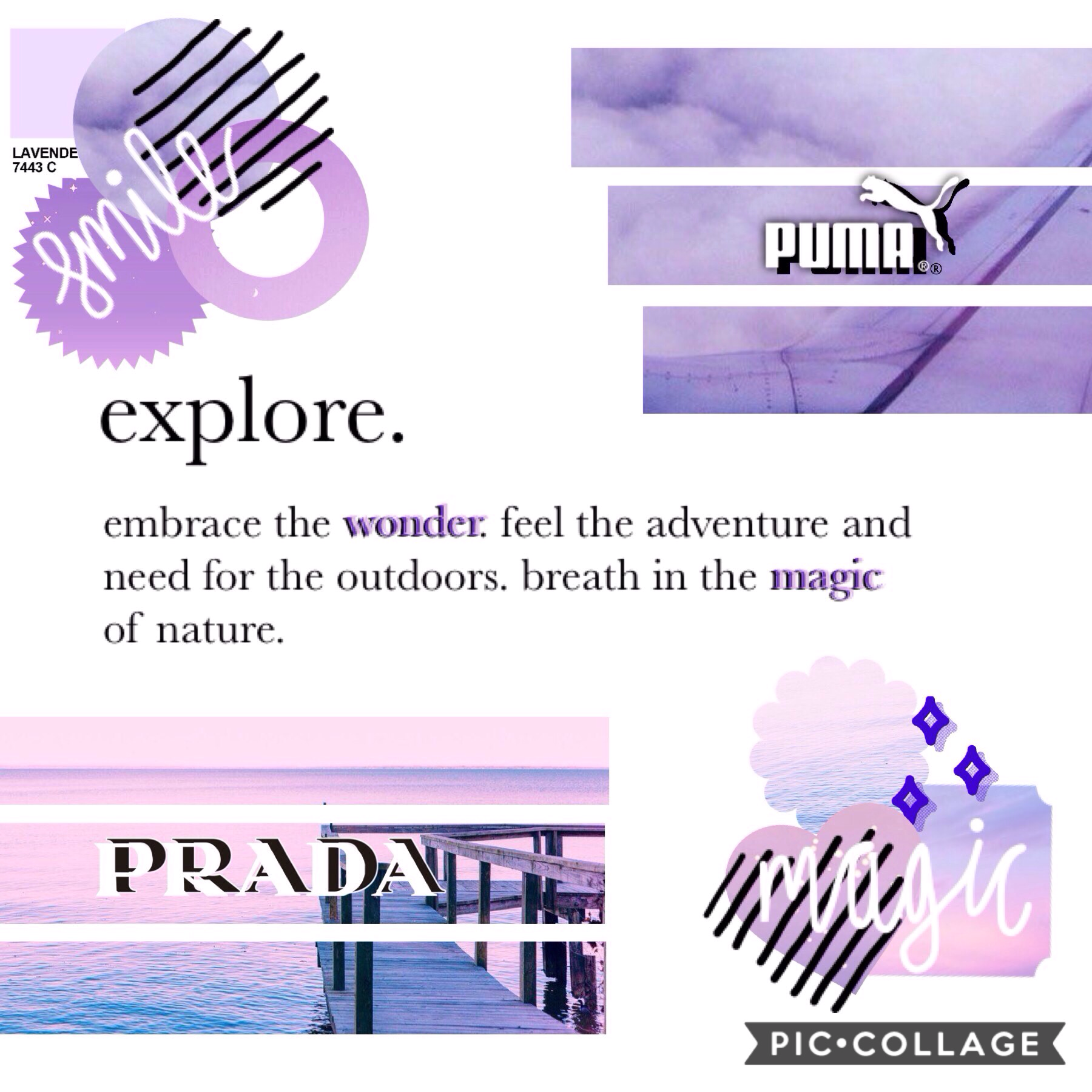 [ explore ] : "embrace the wonder. feel the adventure and need for the outdoors. breath in the magic of nature." 🌲🔮🦄 [ 8-9-19 ]
entry to @love_yourselfx3's mega collab! quote by me! the theme of this was lavender and purple skies 🌌🔮 have a great week and 