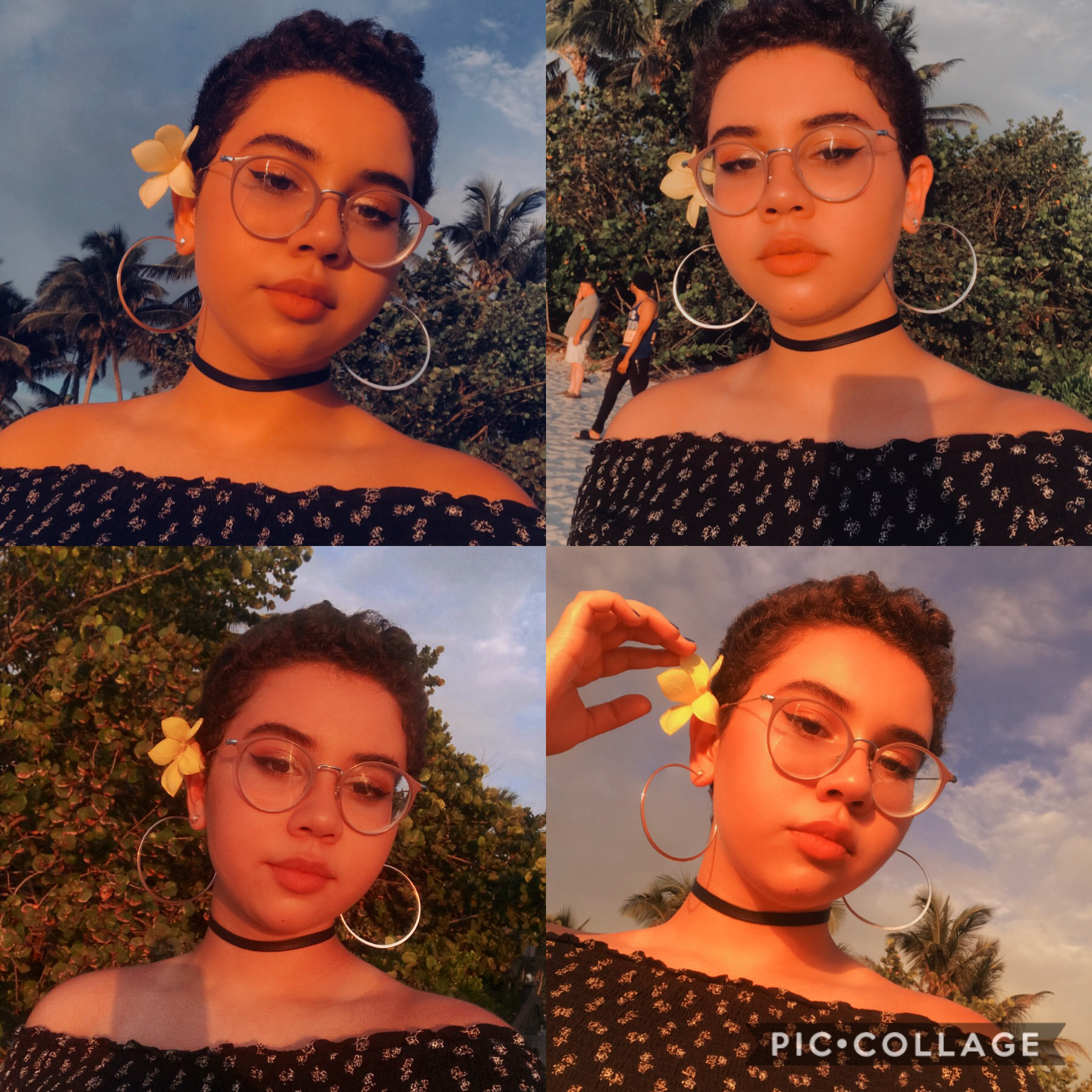 🌊🌞🌼Some sunset selfies by the beach in naples, florida🌼🌞🌊