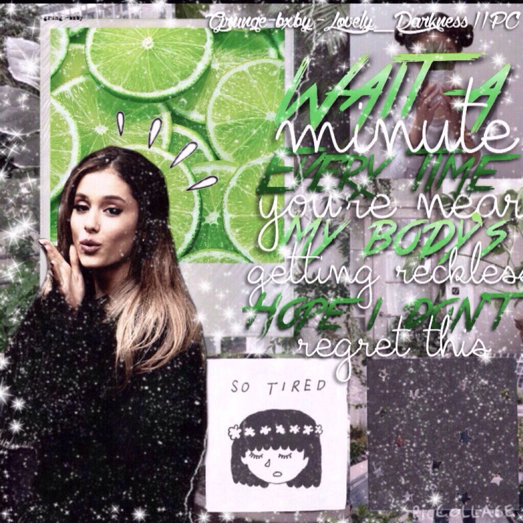 Tumblr green collab with a new cutie on PC  @Grunge-bxby🍃🎾🌵  Creds to @GrandeTutorials for the texture!☁️☁️☁️