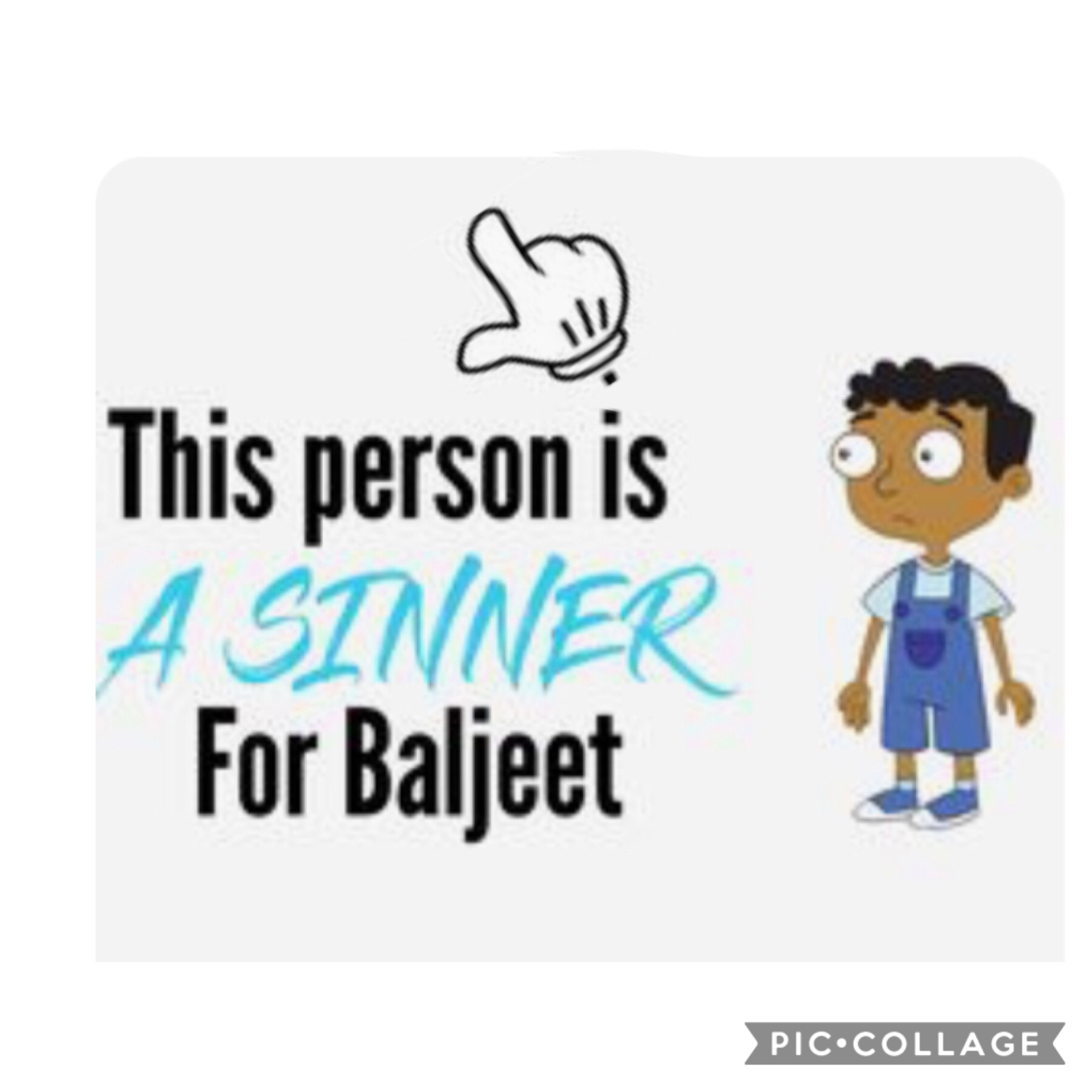 idk if this will be pointing to my pfp or someone above me i think we’re all sińners for baljeet😍😍😍💯💯