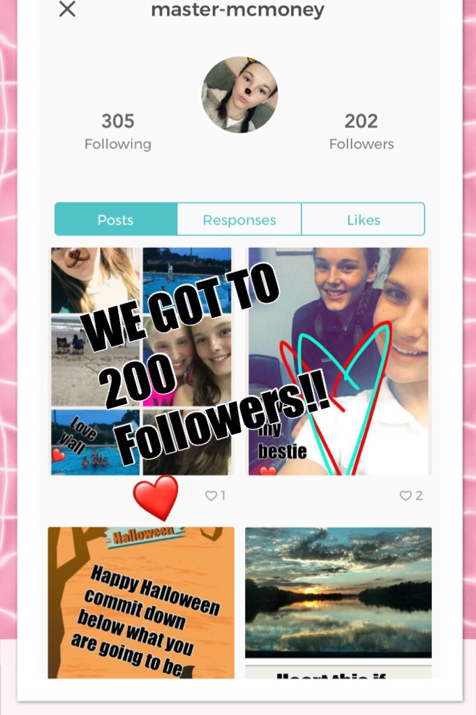 WE GOT TO 200 Followers!!❤️