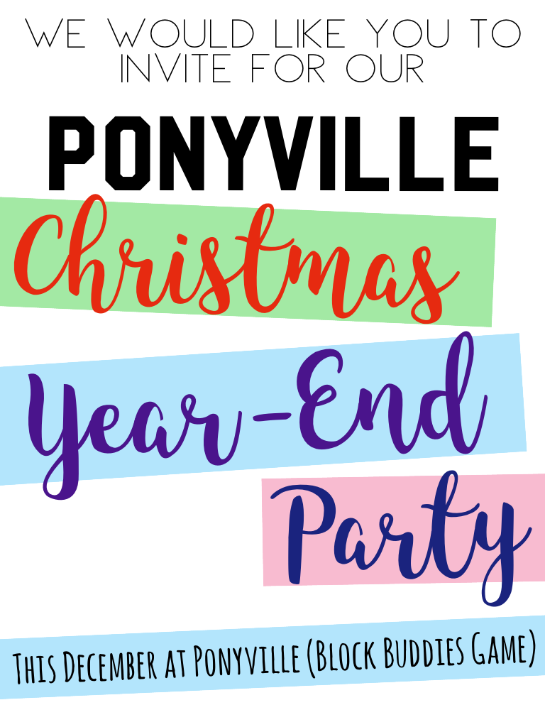 @PP_Mylittlepony asked me a favour about this. ANNOUNCEMENT! There will be a party this December! 🎉🎉
(Also, find me in Ponyville -> Mlp Applejack) Hope ya like it!!!
