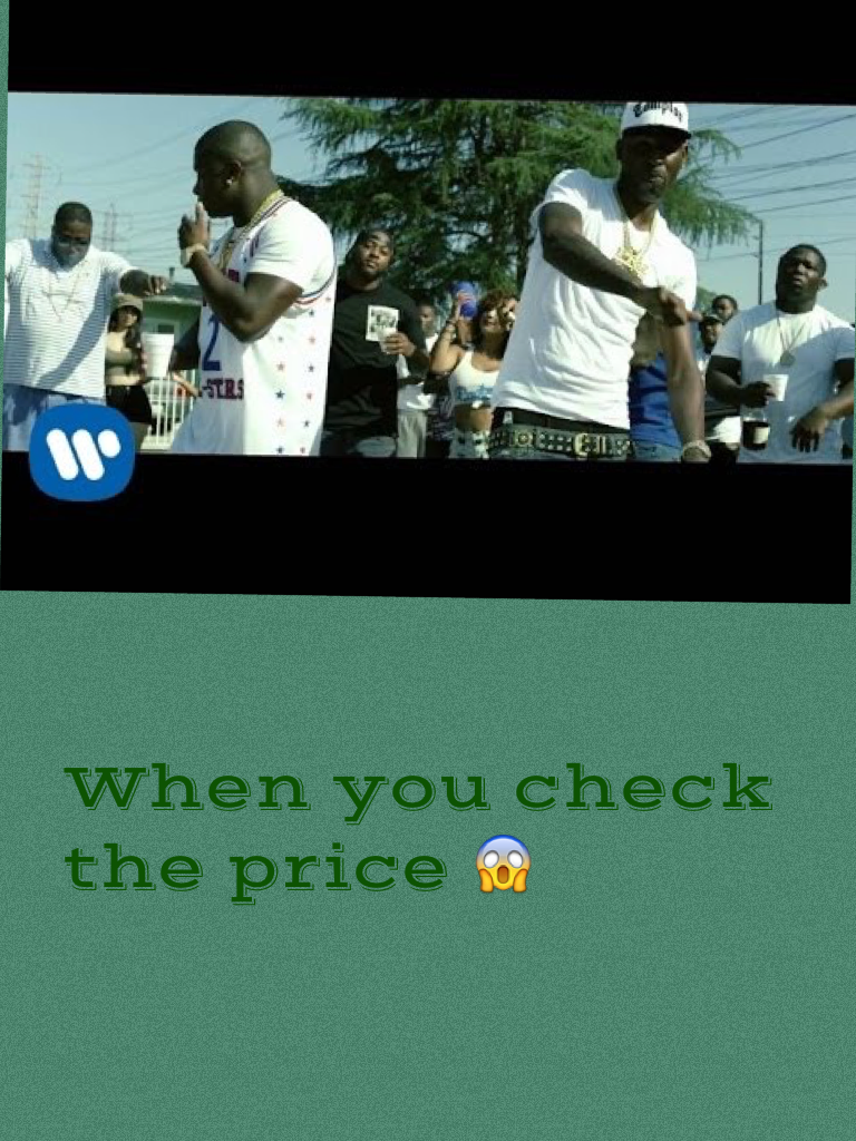 When you check the price 😱