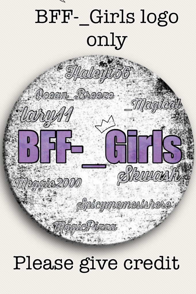 Tap for Information

BFF-_Girls Logo only
I hope you like it!

Also, I am no longer accepting more logo orders as it has been too busy. Those who have ordered, they are coming ❤️