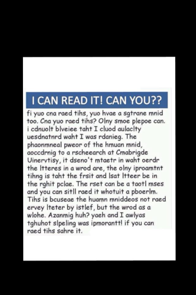 Share if u can read it I can what about u