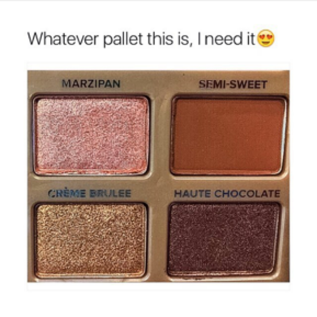 I want this palette so bad it looks soo good and will most likely be great on my skin tone 😍😊 thanks for all ready 100+ follows ilysm!!!👏🏼💞