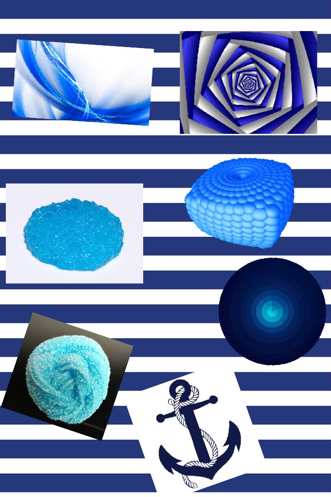 Blue and white thing