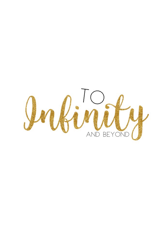 Infinity and beyond 😀 dream big peeps