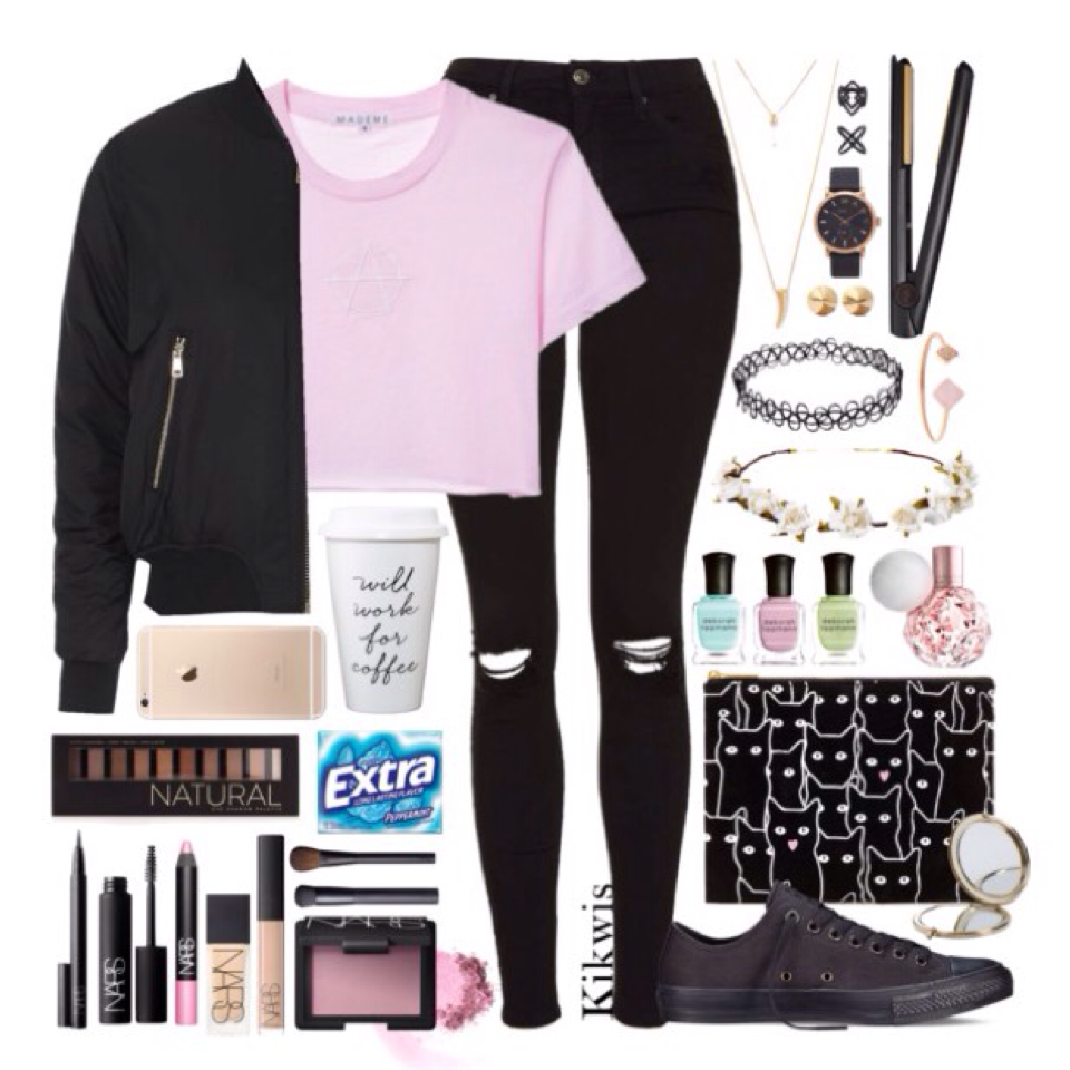 Click Here!
Spring outfit! I actually ordered the cat makeup bag from Forver21 today but I'm going to use it as a pencil case