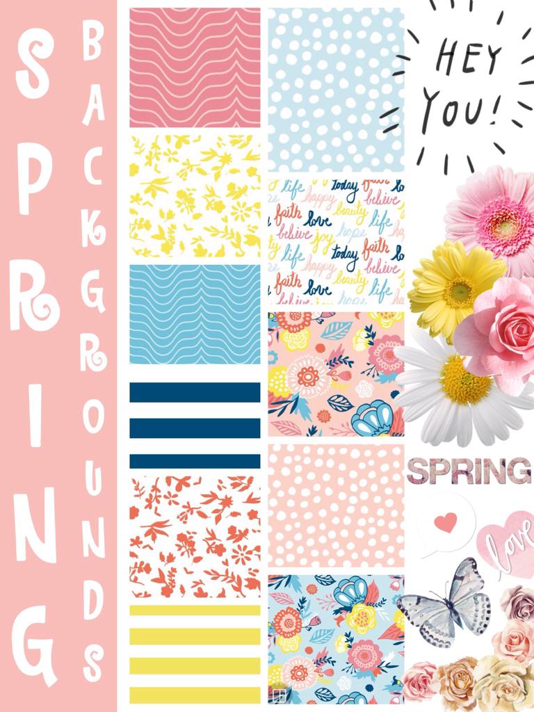 What do you think of the Spring backgrounds?