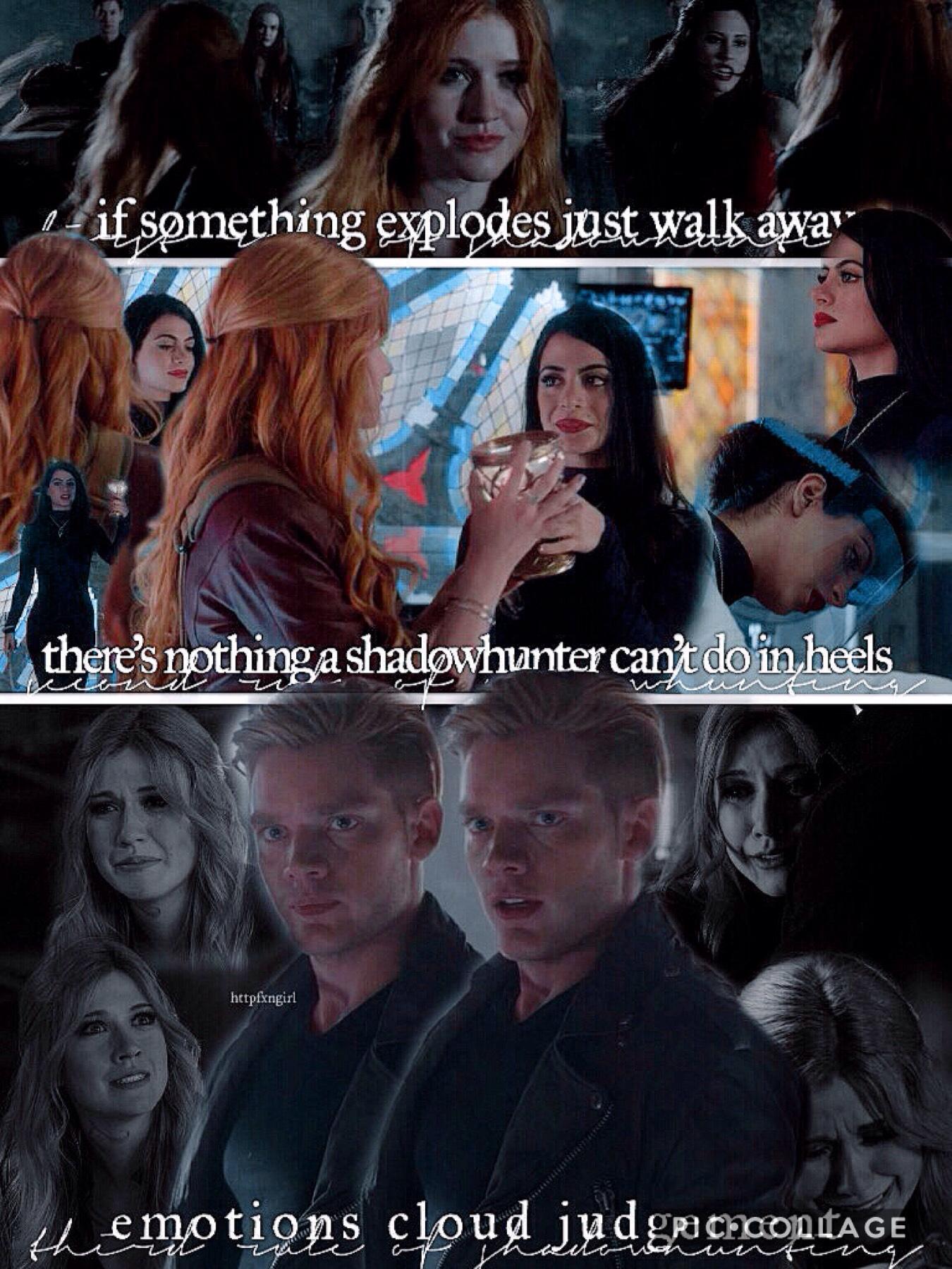 season 1 episode 8 — bad blood ➰
I hate this but I like it??? I'm so confused ugh 😣
almost done season 1 though 😊 that means the theme is 1/3 of a way there!!! 
q// favourite season 1 episode? 
a// "malec" or "this world inverted"