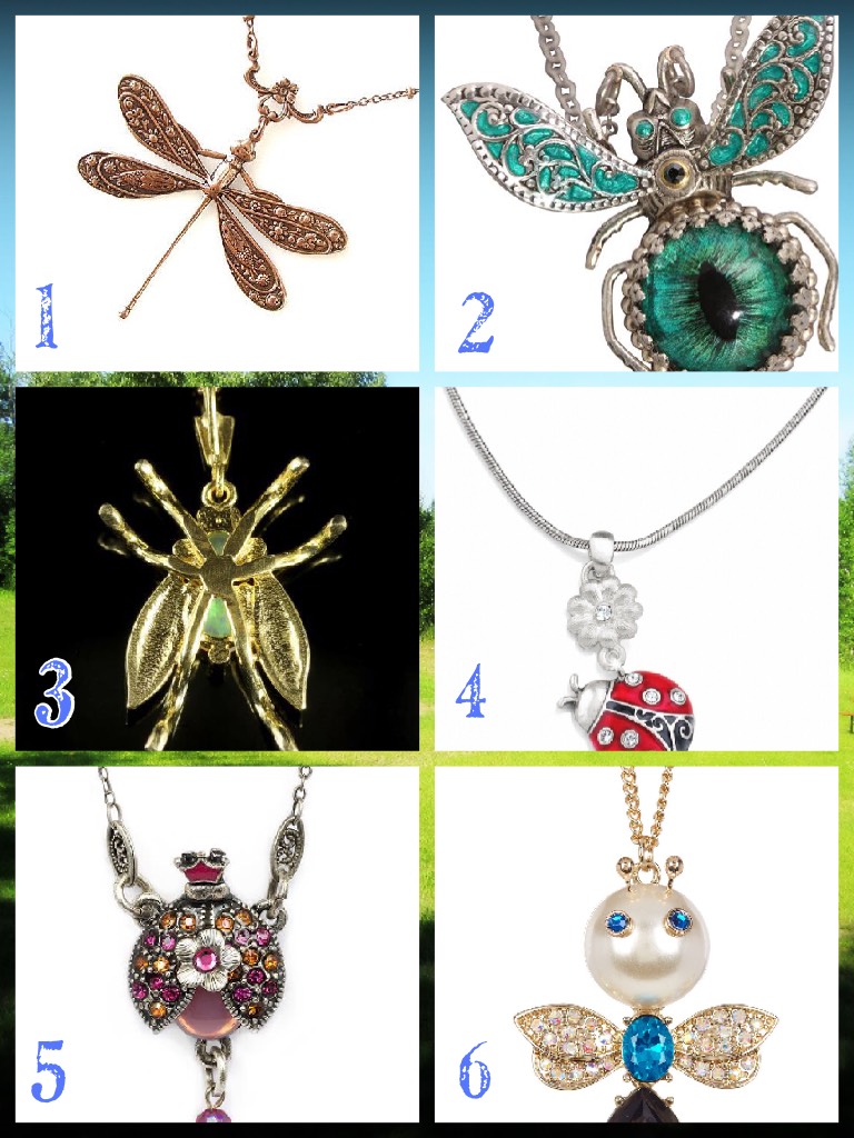 Which is your favorite bug necklace?  Comment