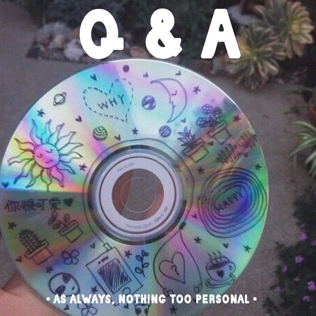 q & a    >click<
yeah so I was scrolling through my feed and there're like 50 q&a's and I couldn't think of what to post so consider me inspired by @ASTRID_SAENZ to make this 😂 
ask away xx