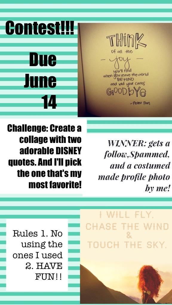 CONTEST, DON't forget to ❤️!! PLZ AND THX!!