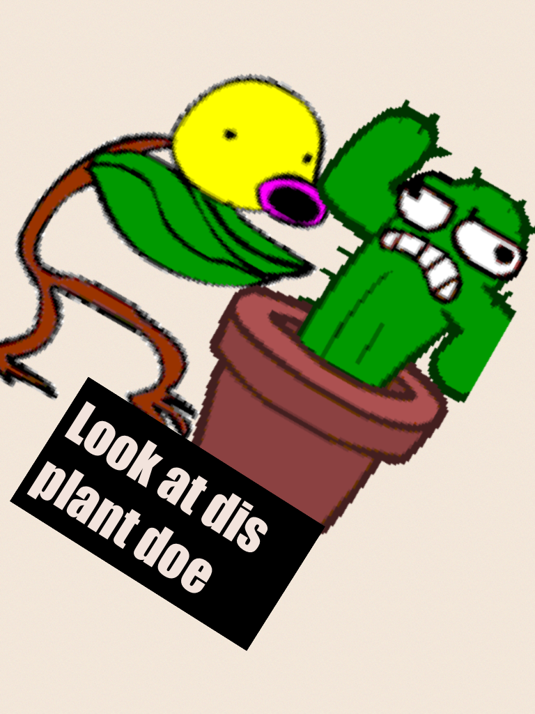 Look at dis plant doe