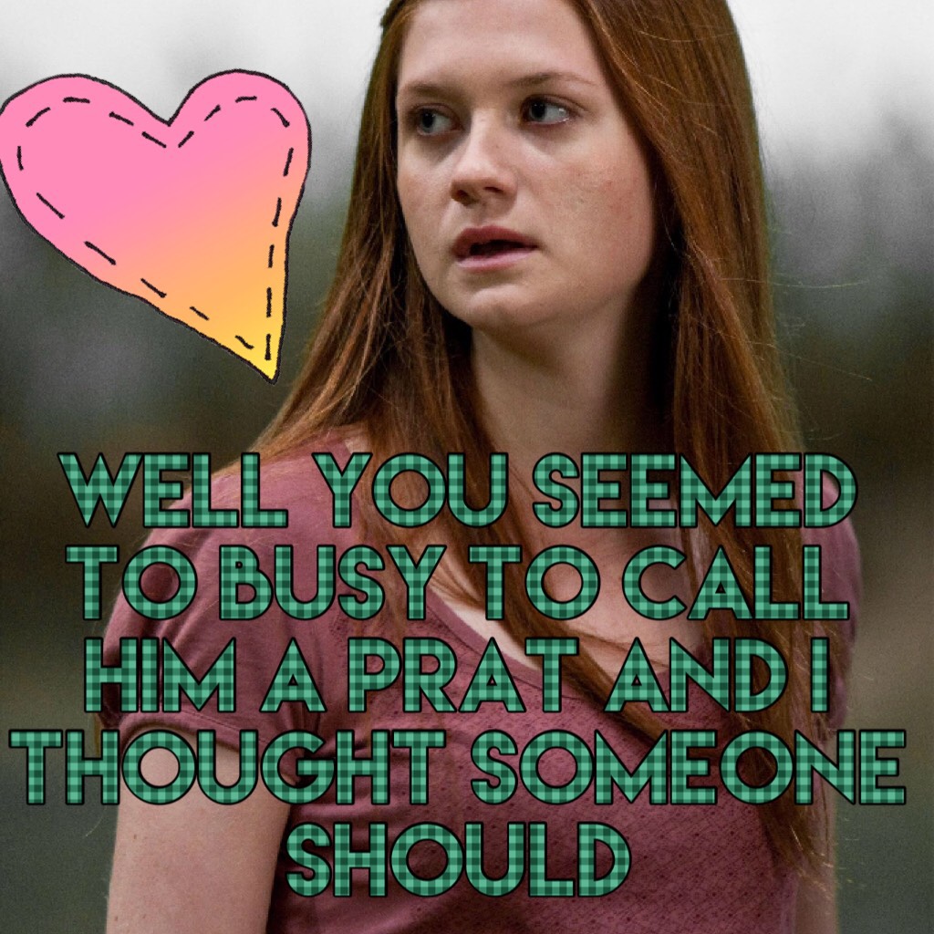 Ginny Weasley is my favourite person from Harry Potter😘