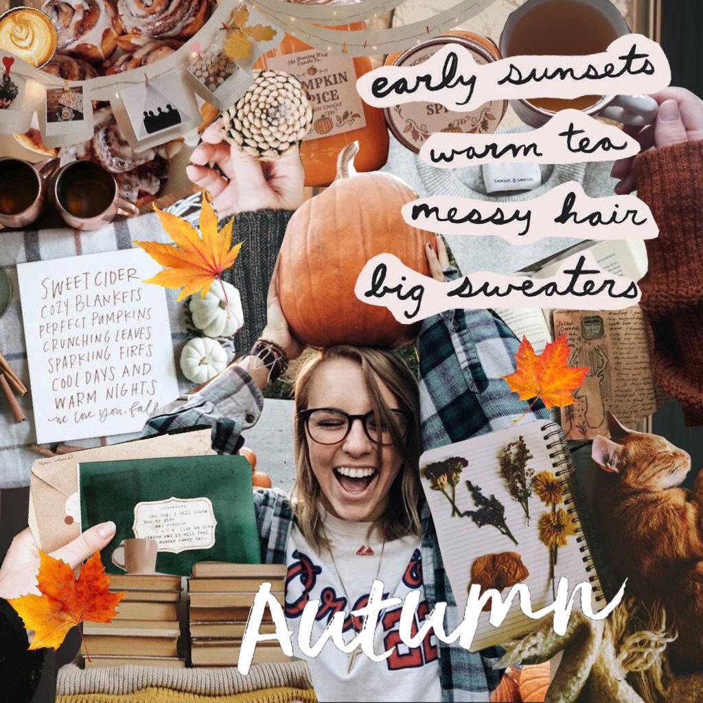 It turned autumn officially a minute ago! 🍂 As a celebration of the new season, I decided to make a scrap collage theme! Happy fall! 🍁