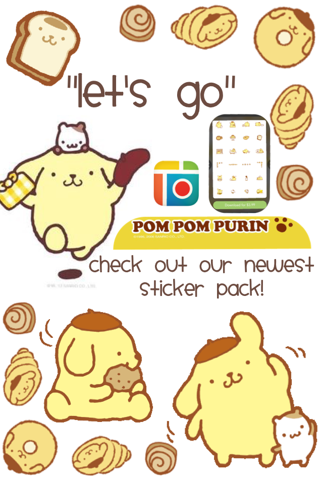 Check out the newest PomPompurin Sticker pack!