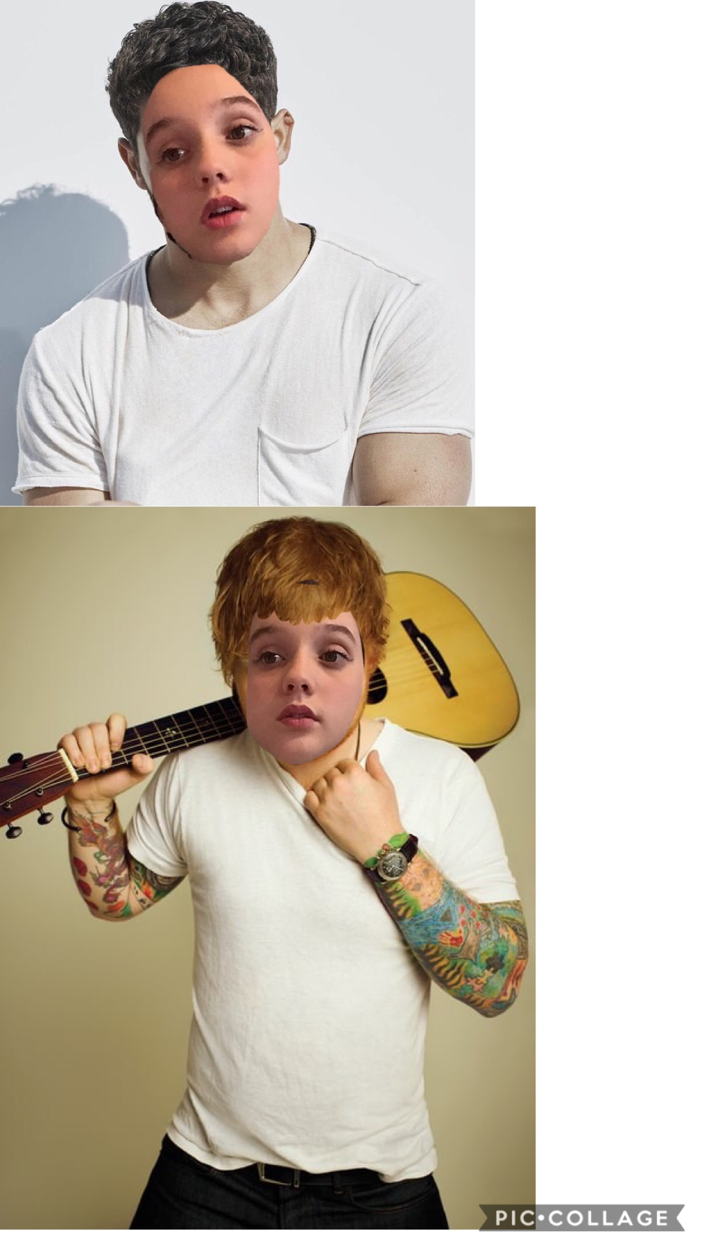 I look just like Nick Jonas and Ed Sheeran 😂