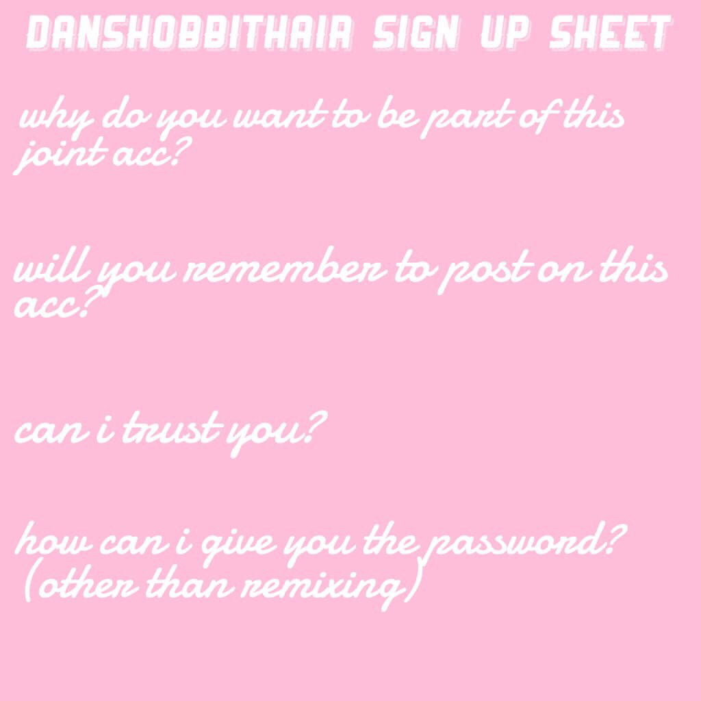 REPOST OF SIGN UP SHEET (i agree with evan)