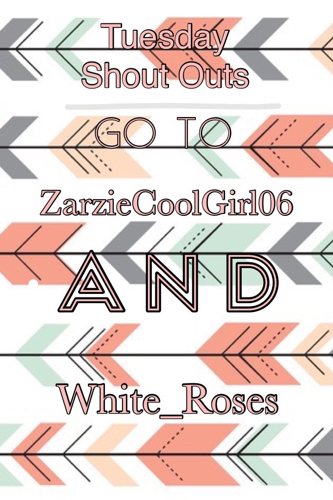 👉Click👉🎃
Go follow these two! ZarzieCoolGirl06 gave me a shout out and White_Roses has good quotes!