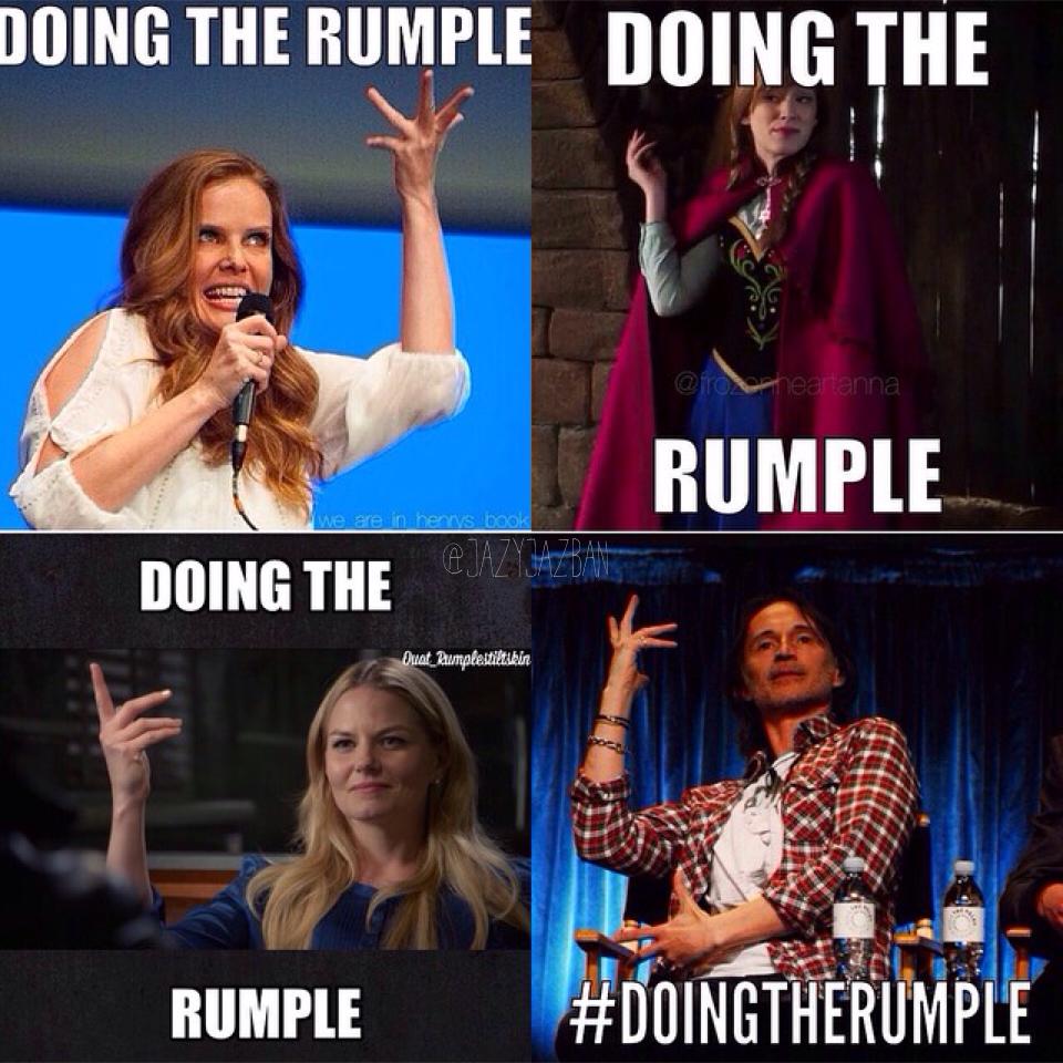 Rebecca, Anna, Emma and Mr Carlyle himself doing 'the Rumple' [©to Instagram users - this edit >@jazyjazban]