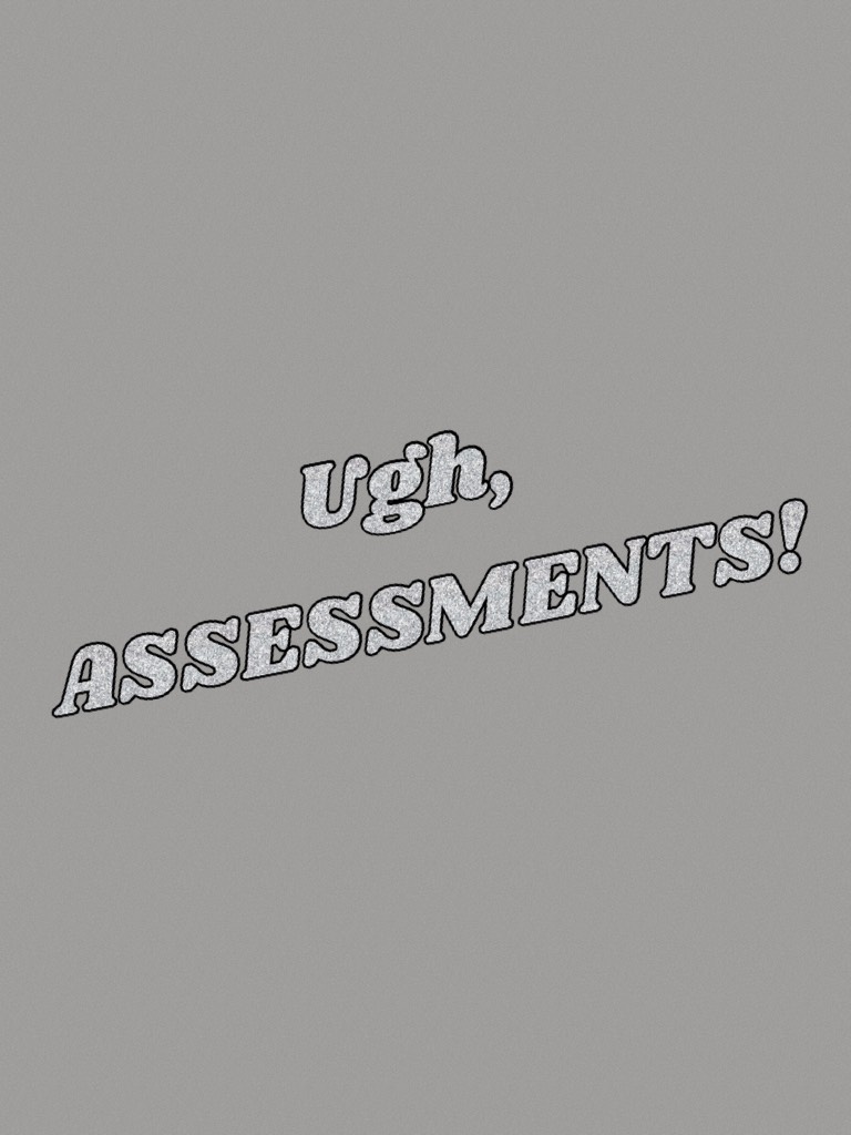 Does anyone else have assessments?
