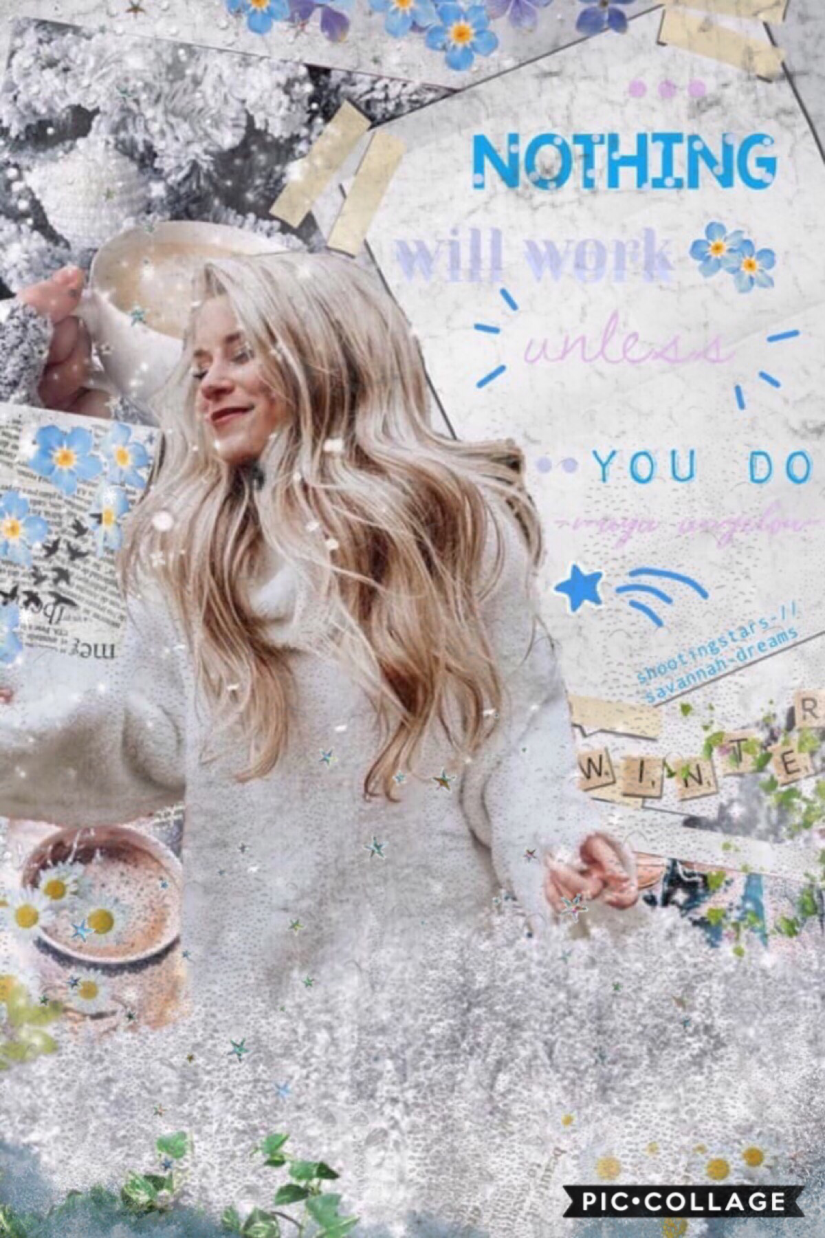 ❄️collab with.. tap❄️
savannah-dreams!! Omg savvy is so talented y’all have to follow her!!💓✨i did bg and she did text!! The bg looks so terrible lol, what’s up everyone? Omg school ends in two weeks and I’m so happy!!✨🥳hehe anyway hope you guys have a gr