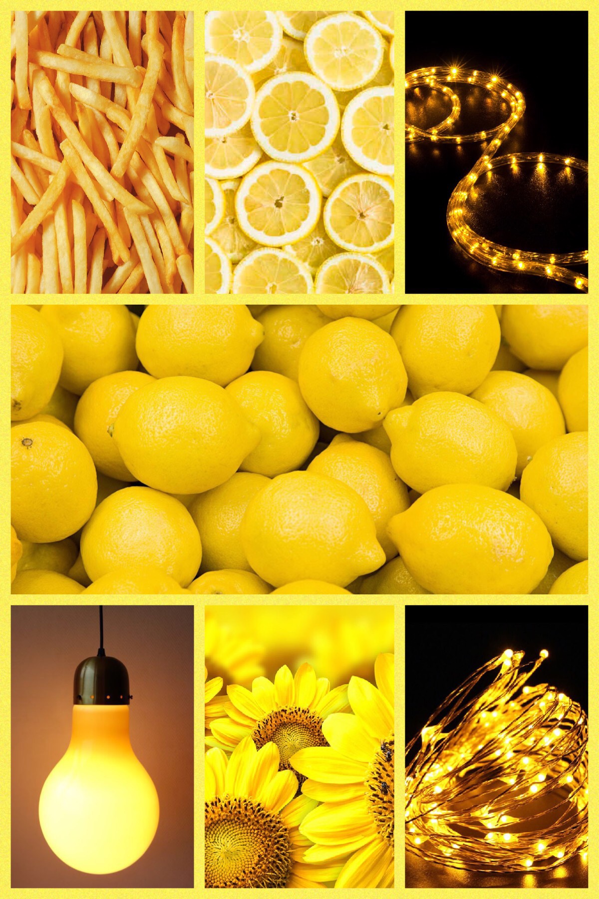 Yellow version! Heart if u love the collage or lemons! 🔆💛GO YELLOW!!!!!! ;)!