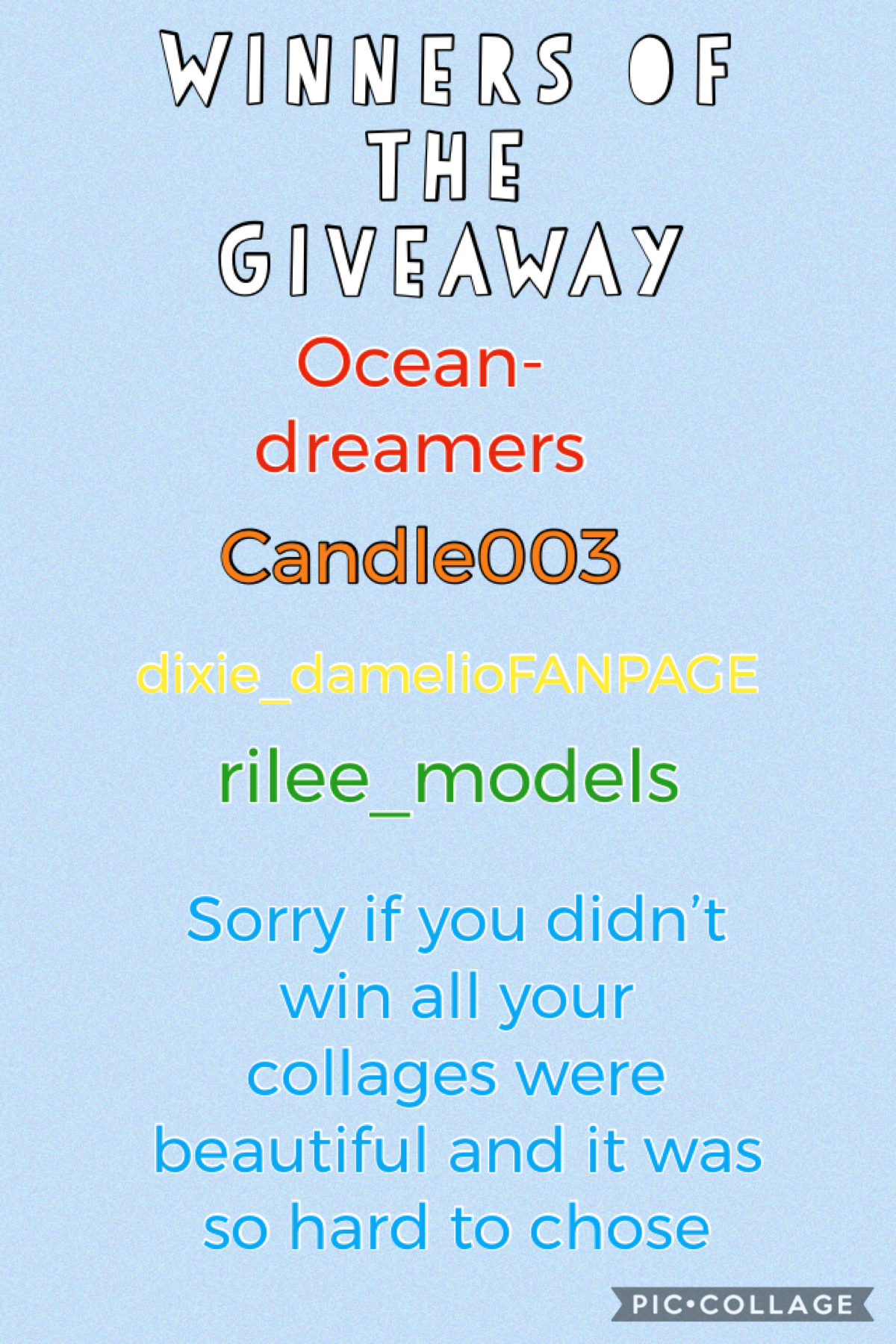 Congratulations winner chose your prize but remember first come first serve. 