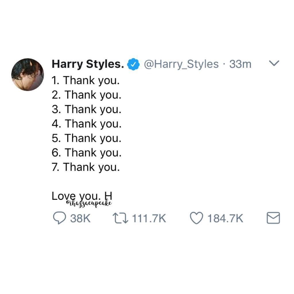 posted a lot today but LOOK WHAT HARRY TWEETED. MY HEART. 