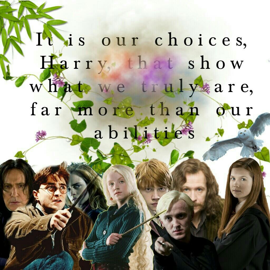 tap
inspired by @-J11K-  @SimplySadie and once again @NightProwess | Since I couldn't stand not posting, then maybe I could deal with my family problems whilst posting once a day. Deal ? My inspiration is 25% back. This is one of Dumbledore's quotes