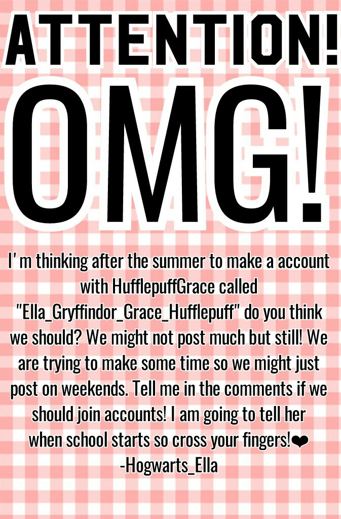 Tap ---> 🐈🐱🐈🐕🐶🐕
I really hope this will work out! Tell HufflepuffGrace!!!