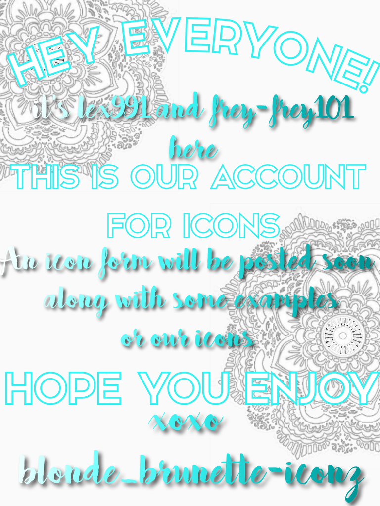 Hope you enjoy our account!!💙😊 icon form will be posted soon!!