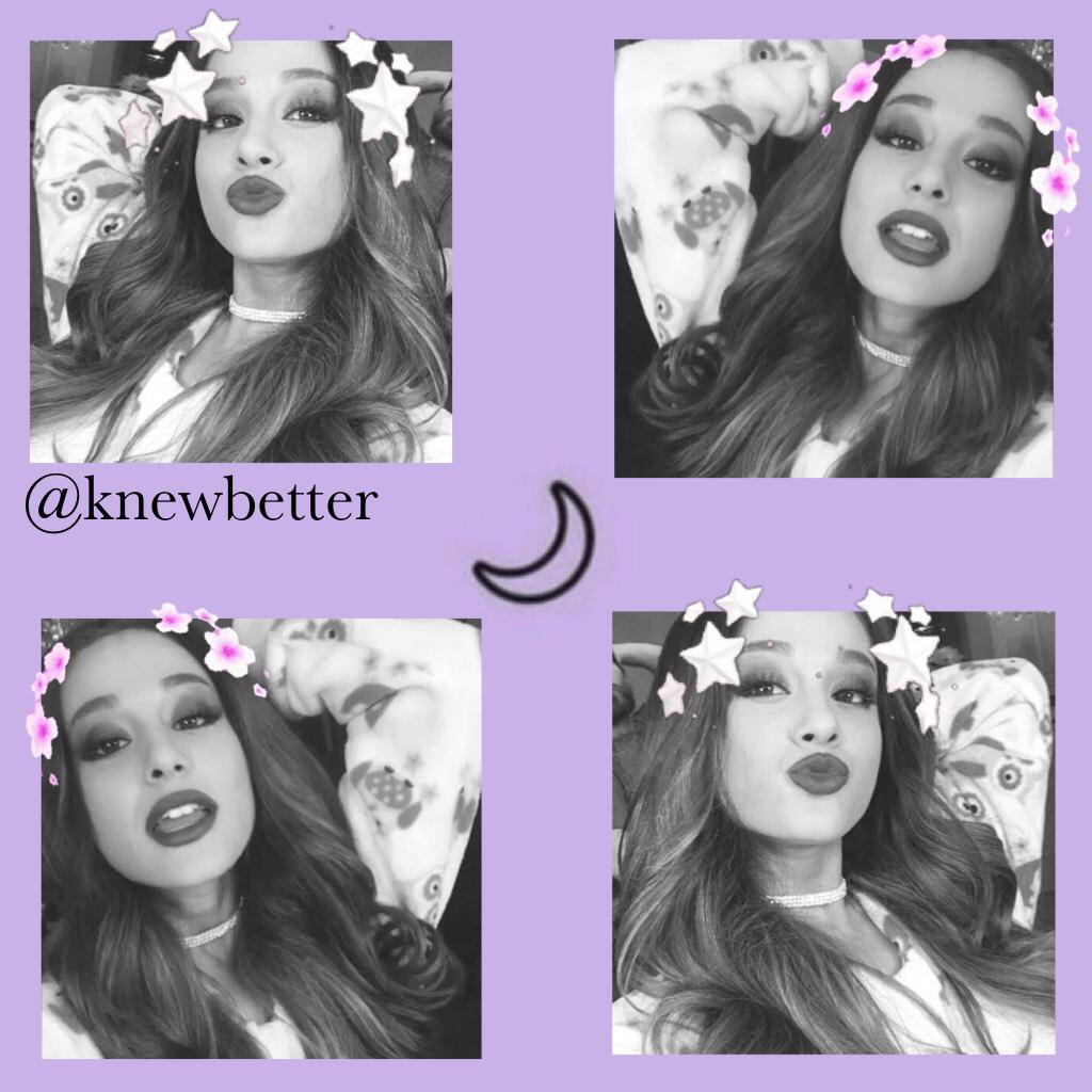 Hey loves!!! I'm Rache, and this is my new account @knewbetter inspired by ariana grandes song knew better/forever boy 💜 ENJOY MY EDITS!! #arianagrande