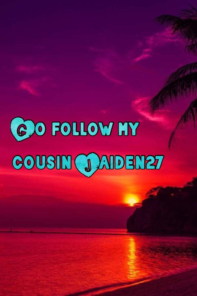 Go follow my cousin Jaiden27