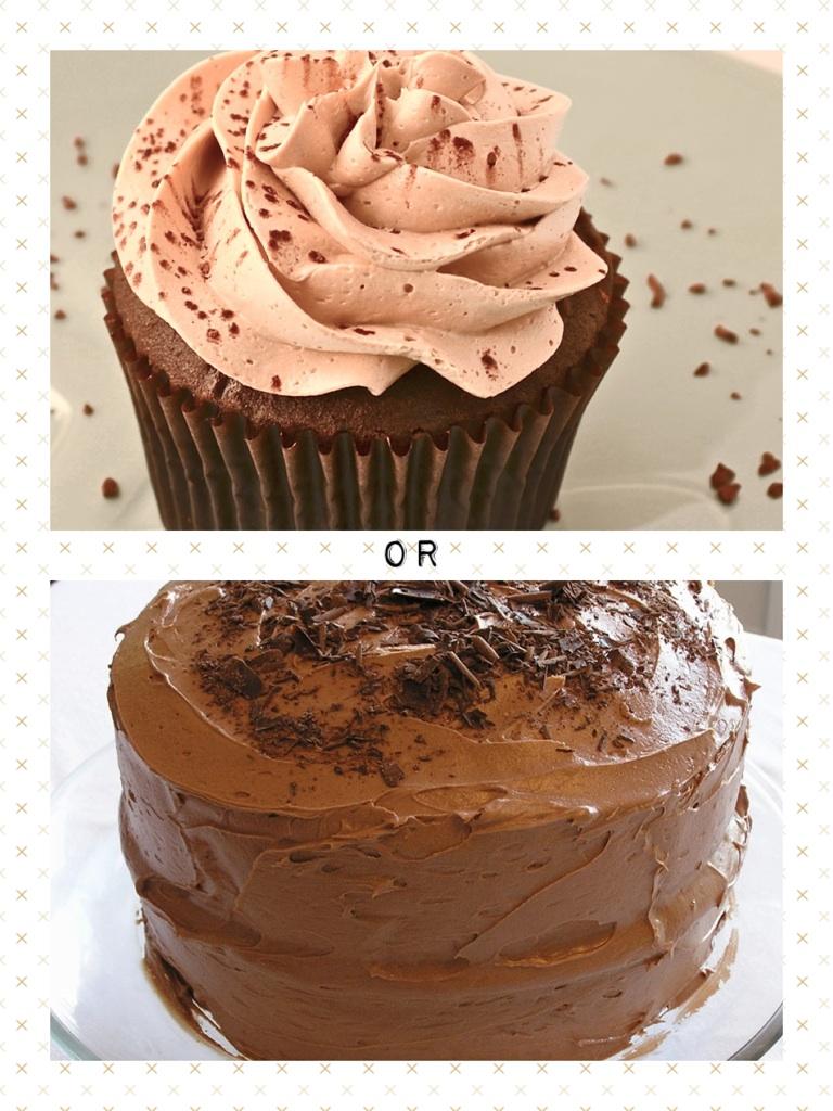 Cupcakes or Cake? I would choose cupcakes!💝