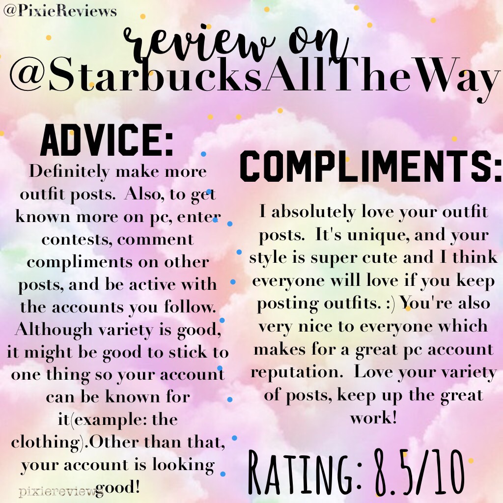 @StarbucksAllTheWay // ✨check second post for how to get a review✨