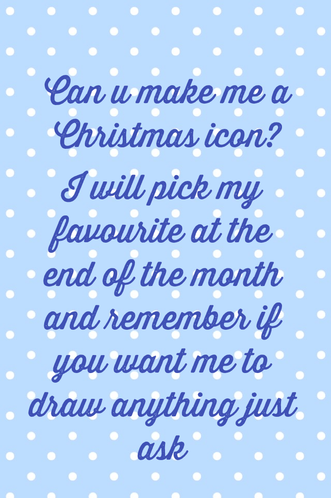Can u make me a Christmas icon? 