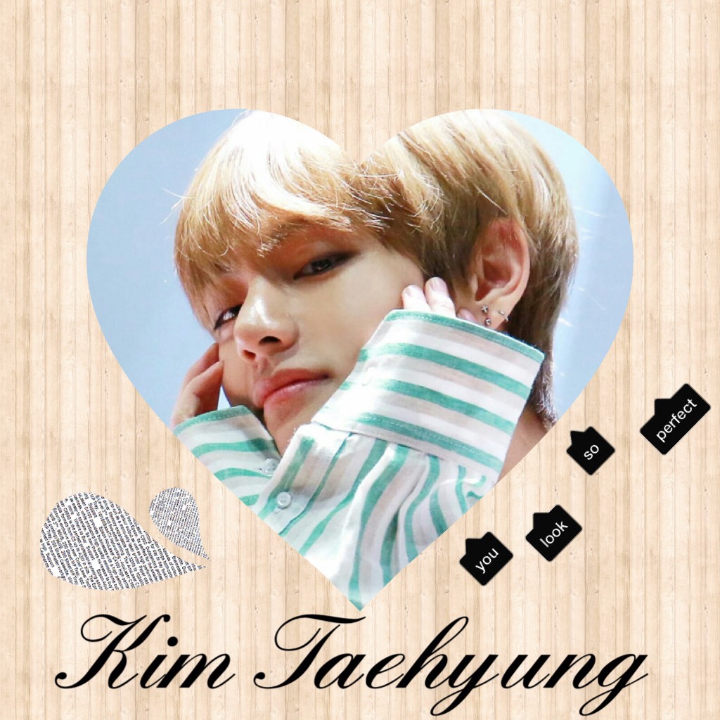 This is Kim Taehyung/ V from BTS.. It's just a quick one as I'm really tired