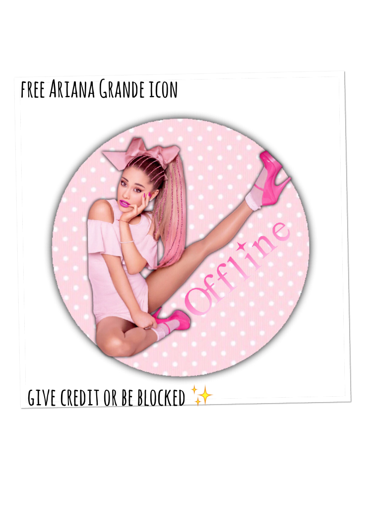 ✨ Free Ariana Grande icon! Give credit or be blocked ✨